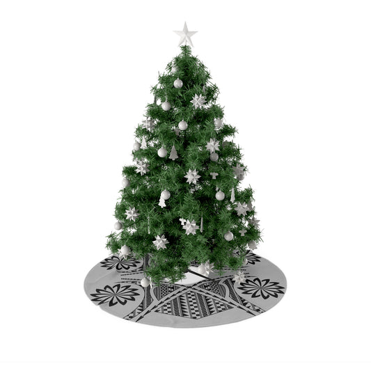 Kalikimaka Tree Skirt - Grey