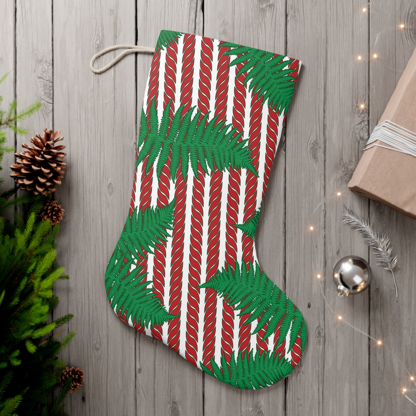 Kalikimaka Stocking - Red/Green