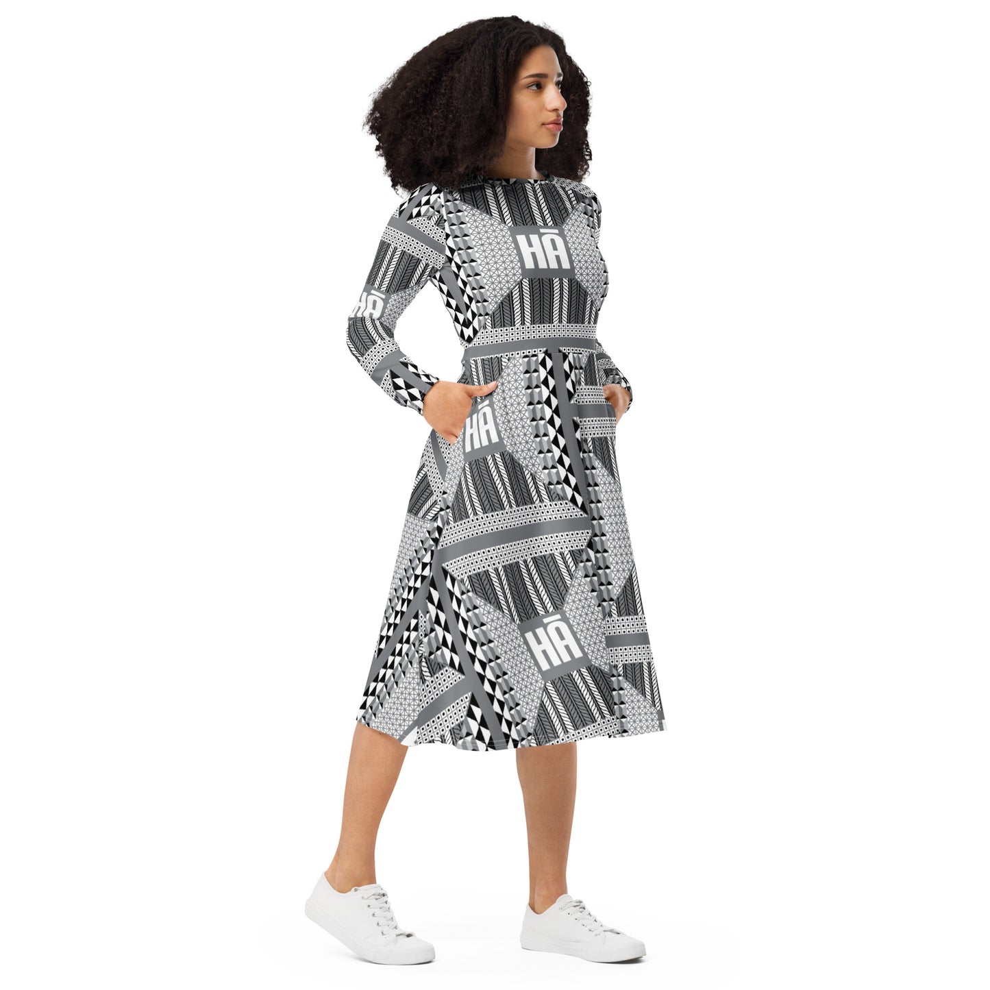 Malino Long Sleeve Dress - Black
