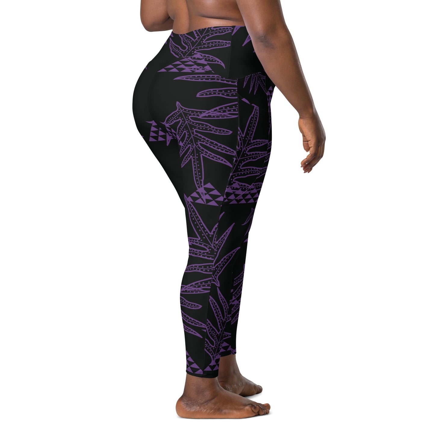 Laua'e Purple Leggings with pockets