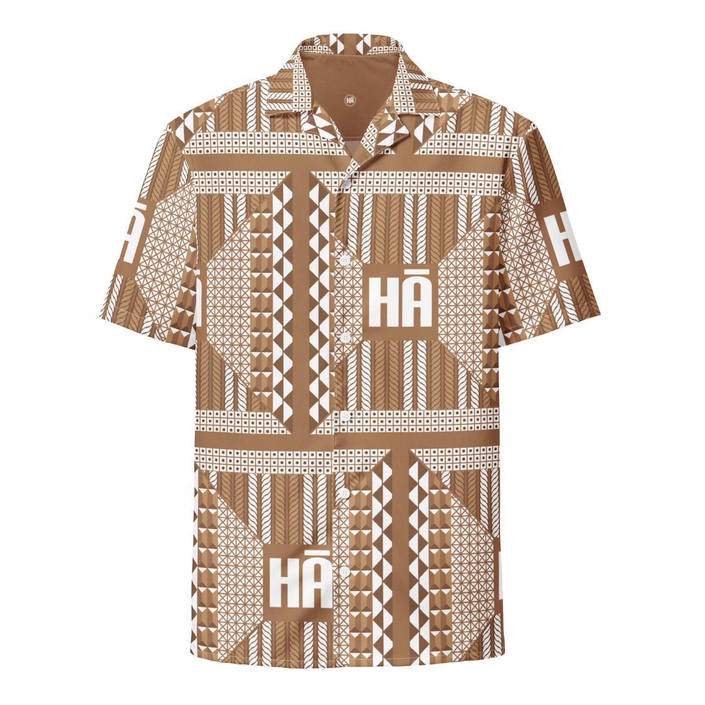 Malino button "Aloha" shirt - Brown