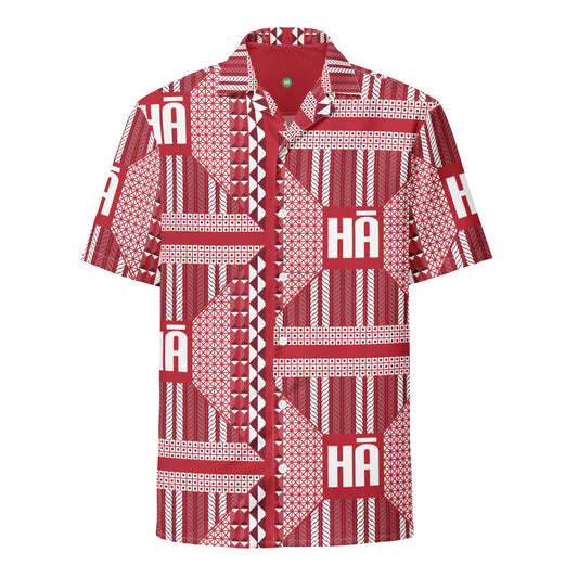 Malino button "Aloha" shirt - Red