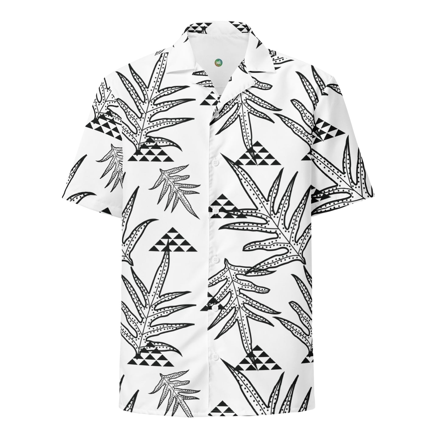 Laua'e White Unisex button shirt