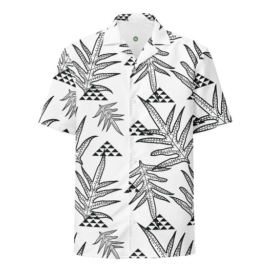 Laua'e White Unisex button shirt