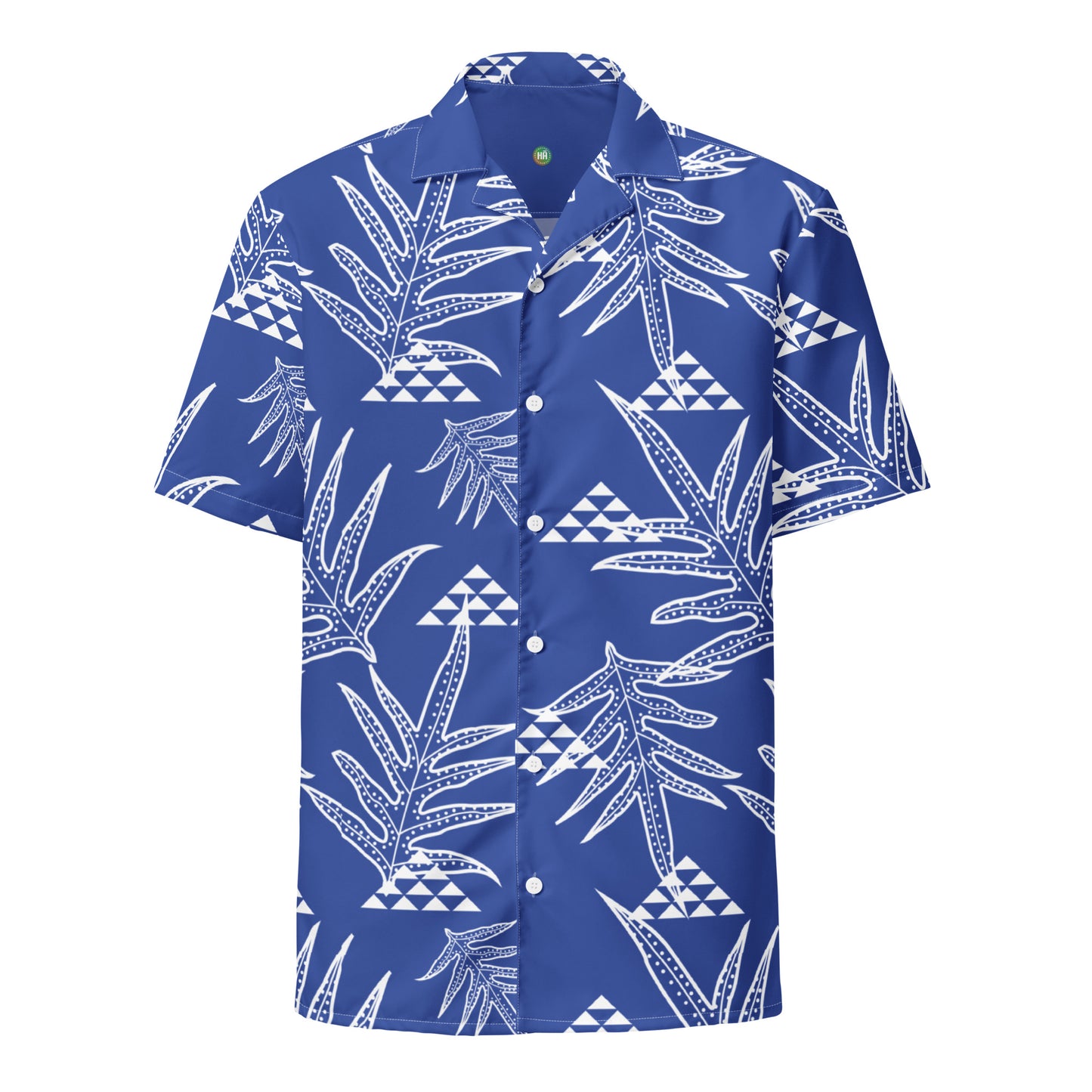 Laua'e Royal Unisex button shirt