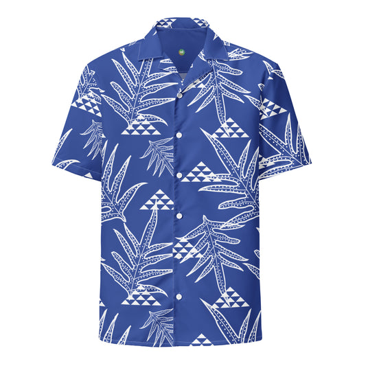 Laua'e Royal Unisex button shirt