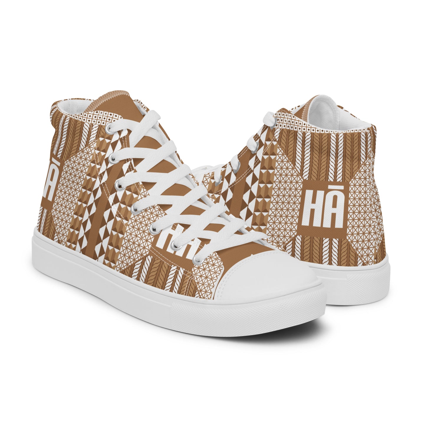 Malino Men’s high top canvas shoes - Brown