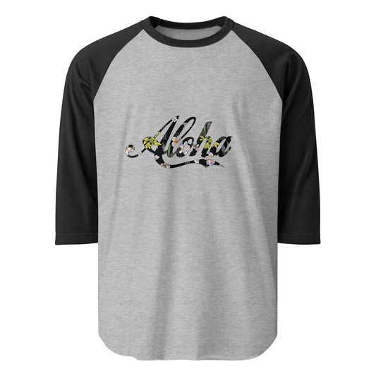 Aloha Kīhāpai 3/4 sleeve raglan shirt