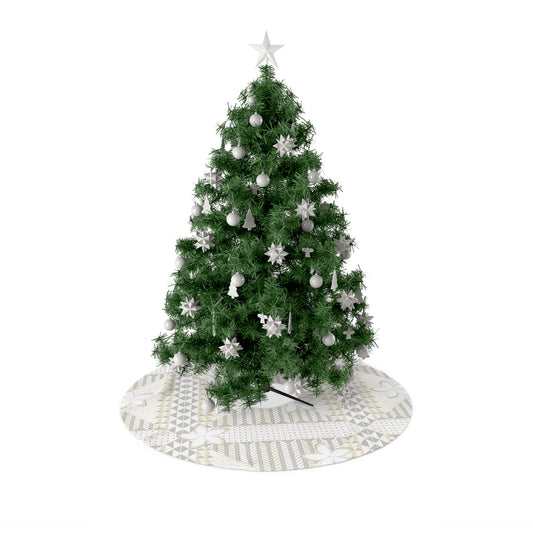 Kalikimaka Tree Skirt - White