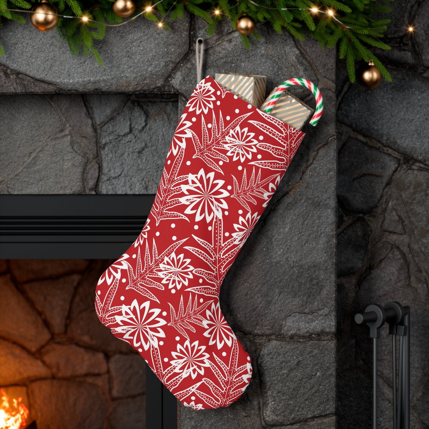 Kalikimaka Stocking - Red