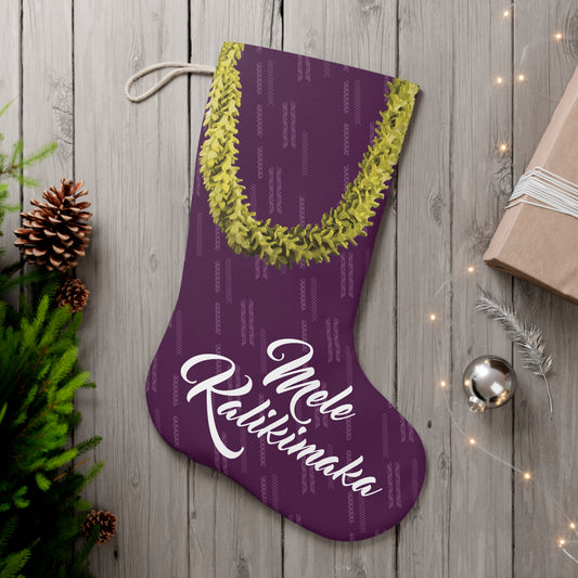 Kalikimaka Stocking - Purple