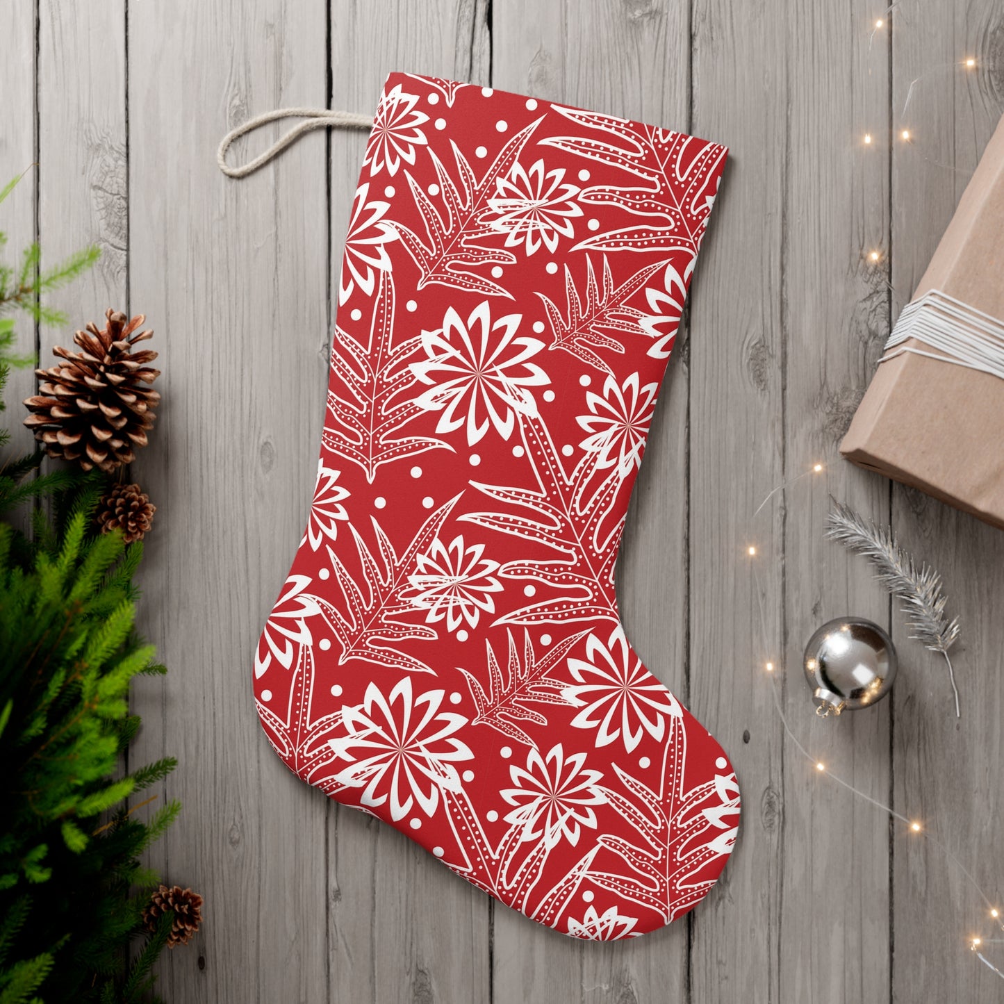 Kalikimaka Stocking - Red