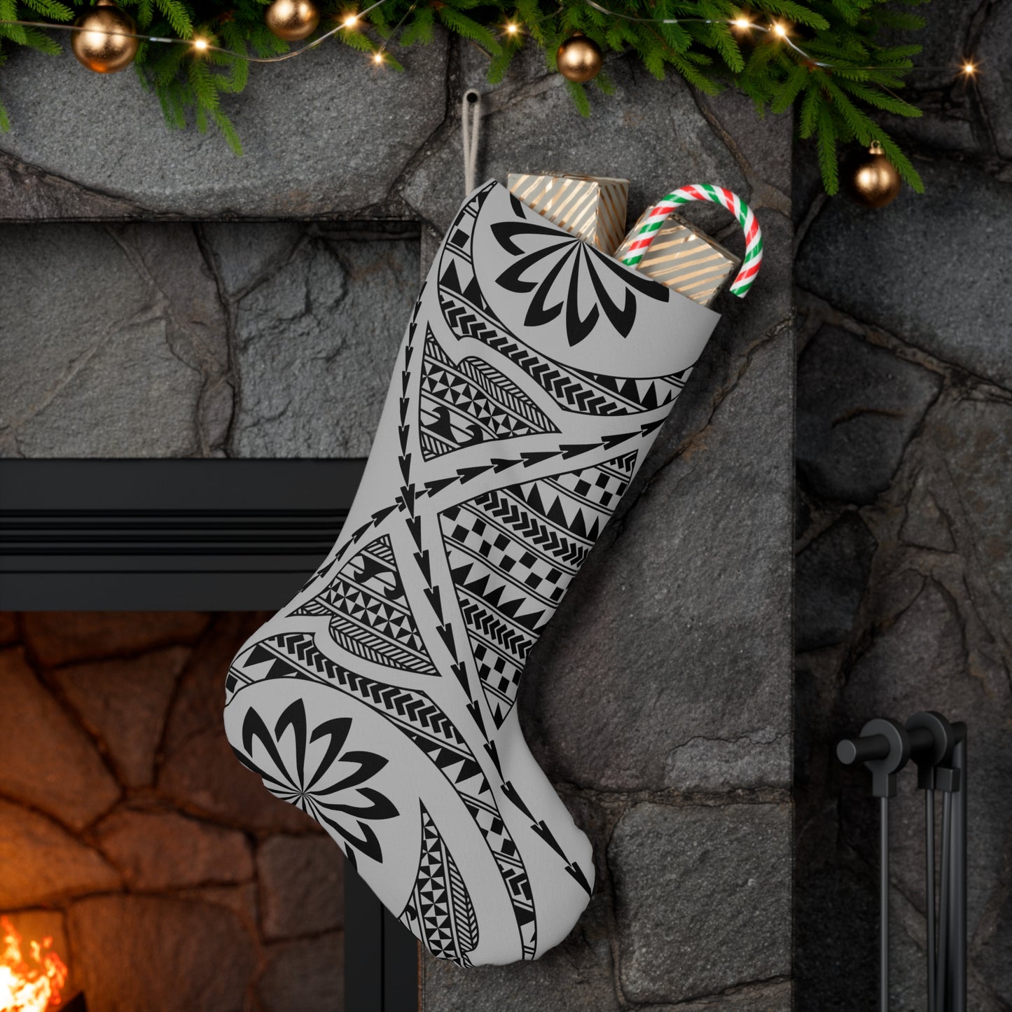 Kalikimaka Stocking - Grey