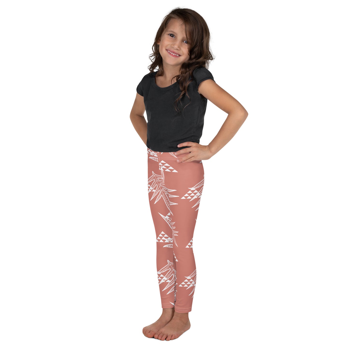 Laua'e Rose Kid's Leggings