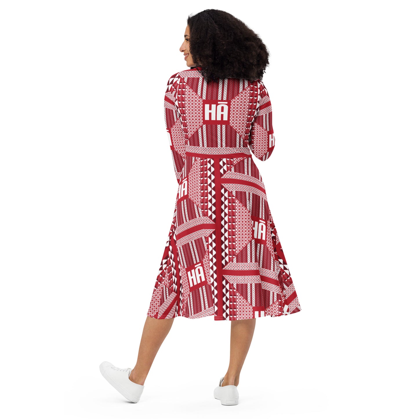 Malino Long Sleeve Dress - Red