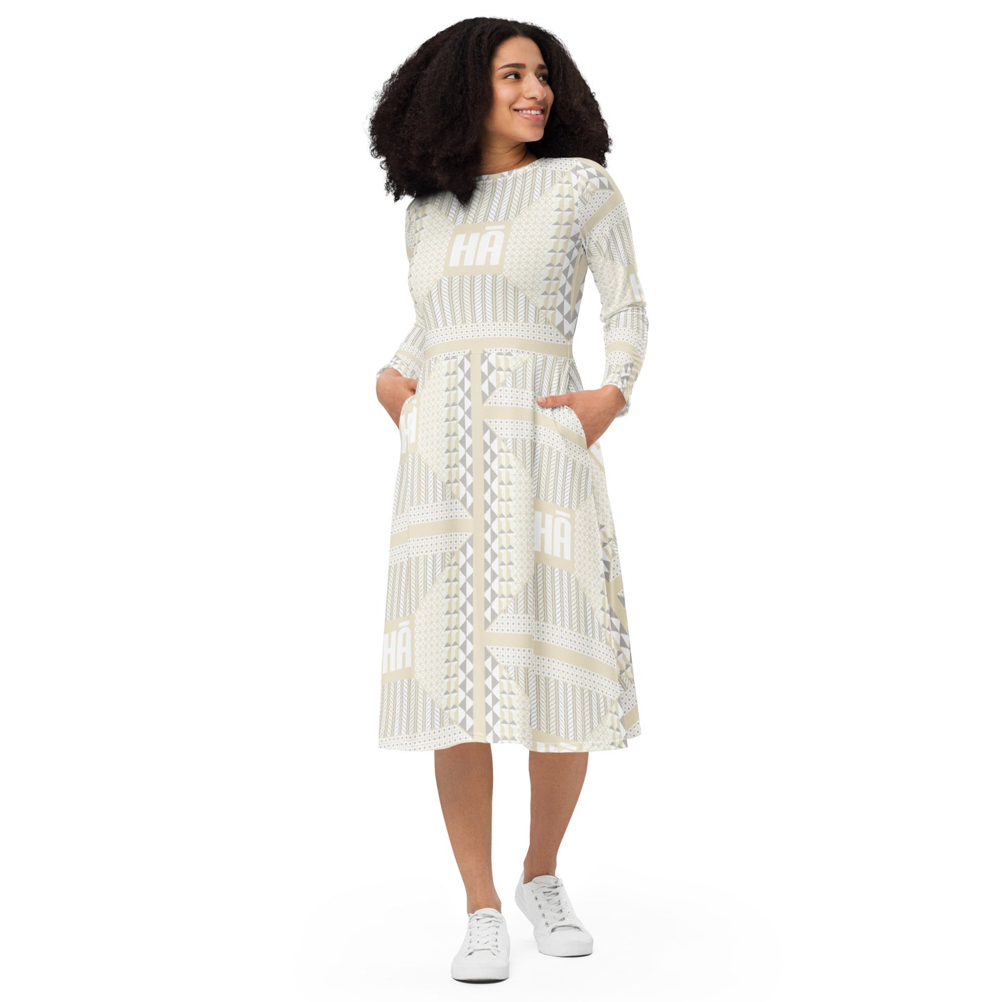 Malino Long Sleeve Dress - Cream