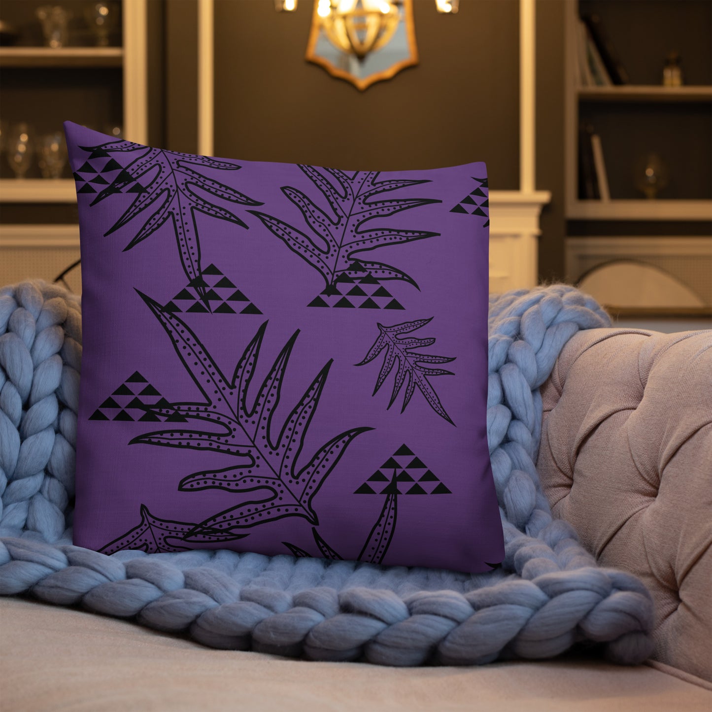 Laua'e Purple Premium Pillow