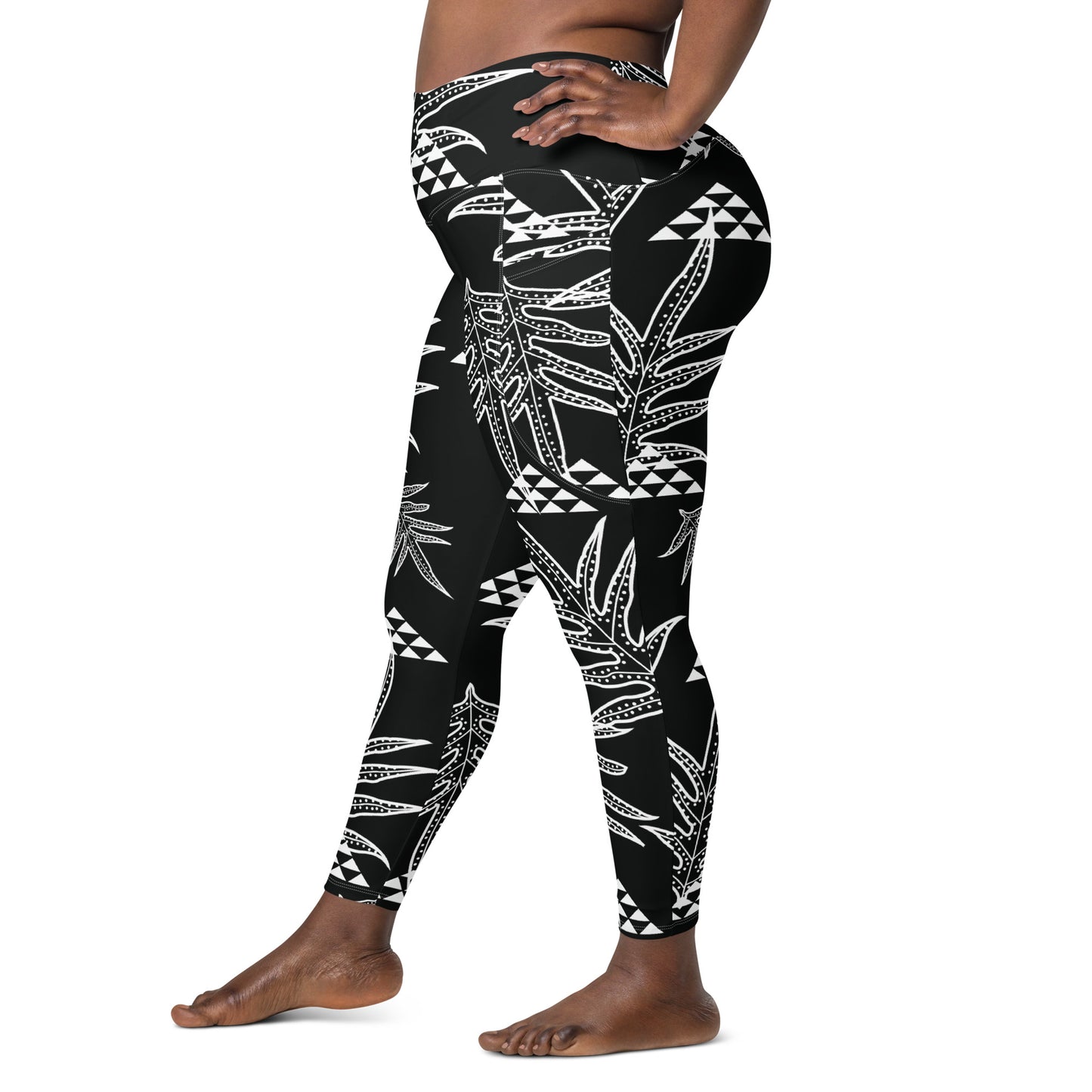 Laua'e Black Leggings with pockets