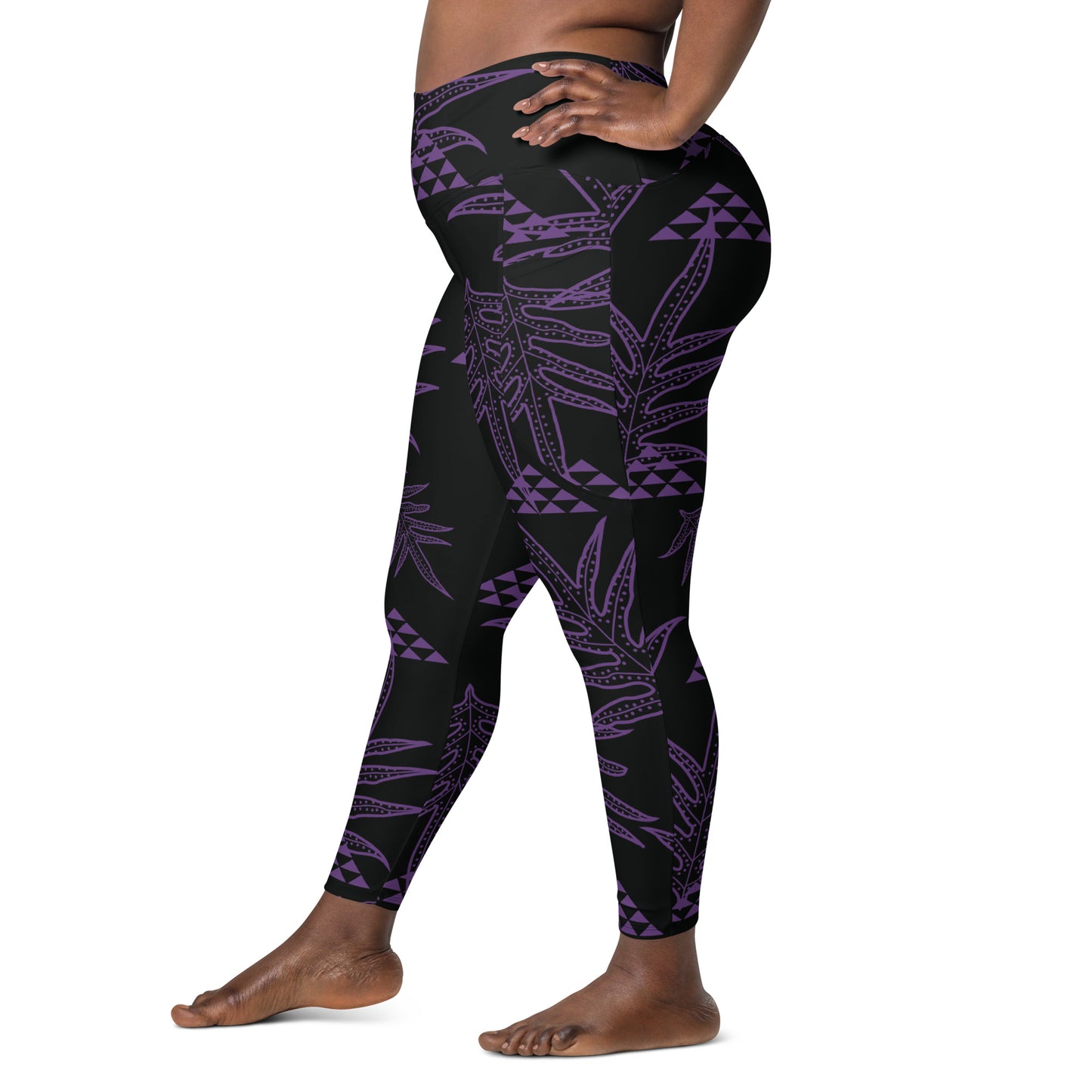 Laua'e Purple Leggings with pockets