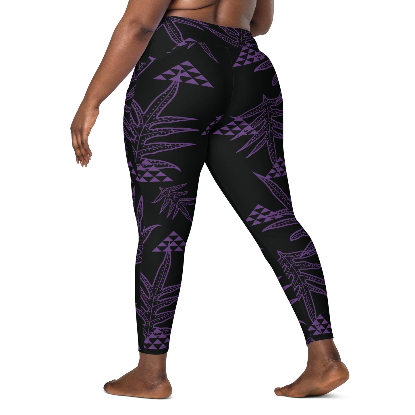 Laua'e Purple Leggings with pockets