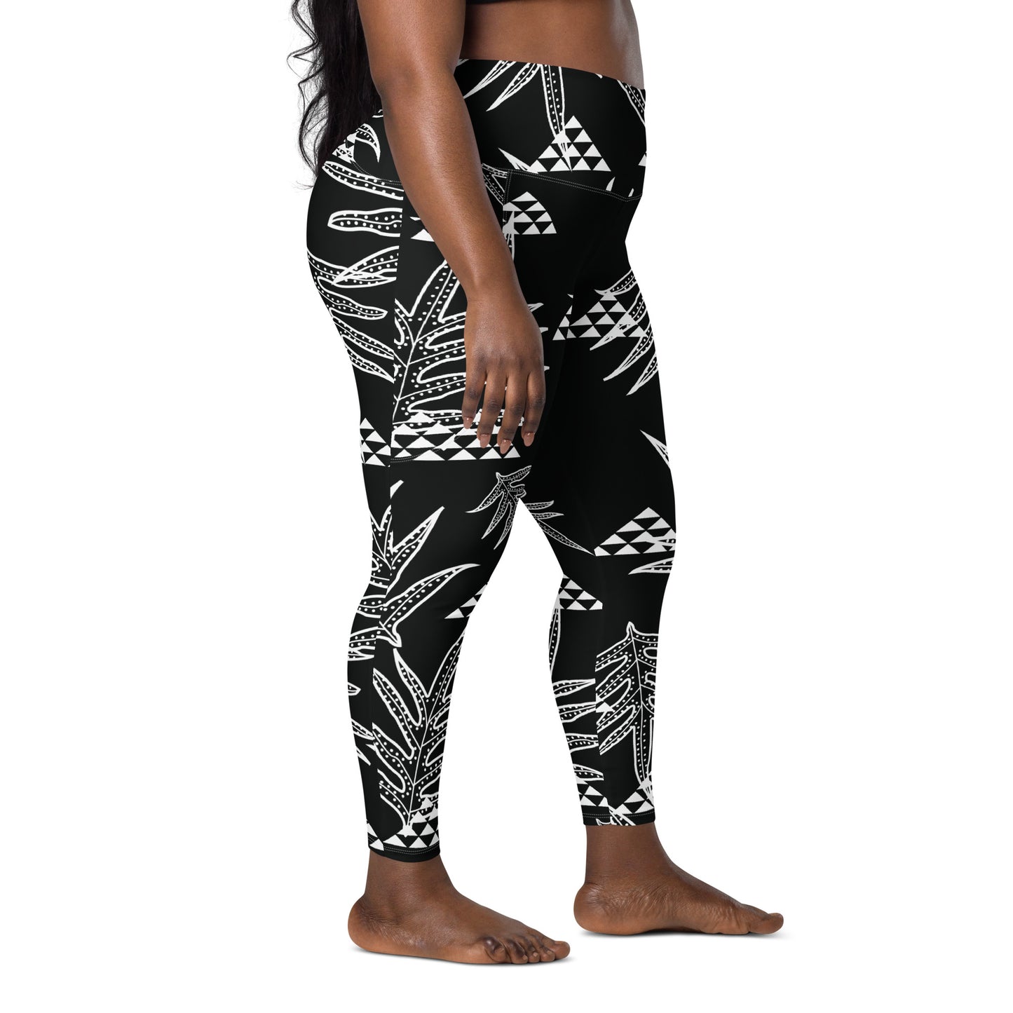 Laua'e Black Leggings with pockets