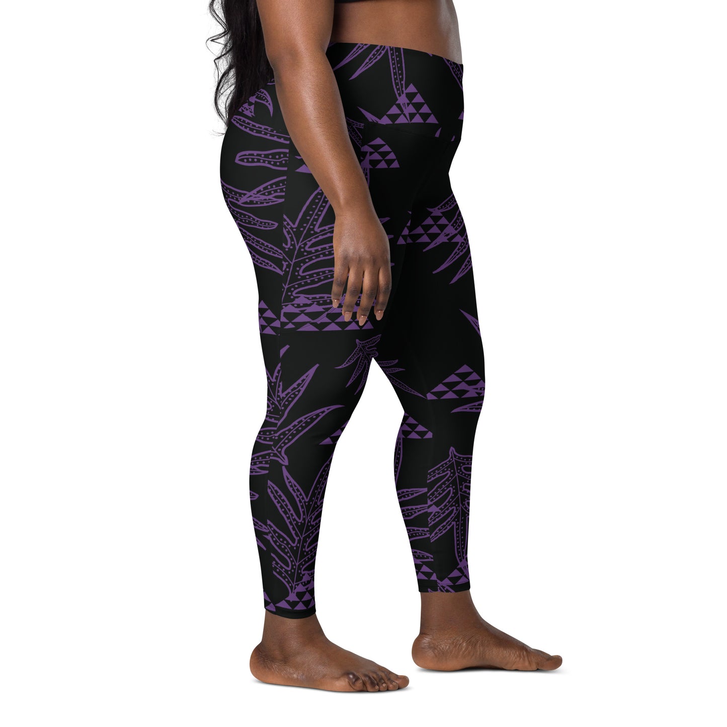 Laua'e Purple Leggings with pockets