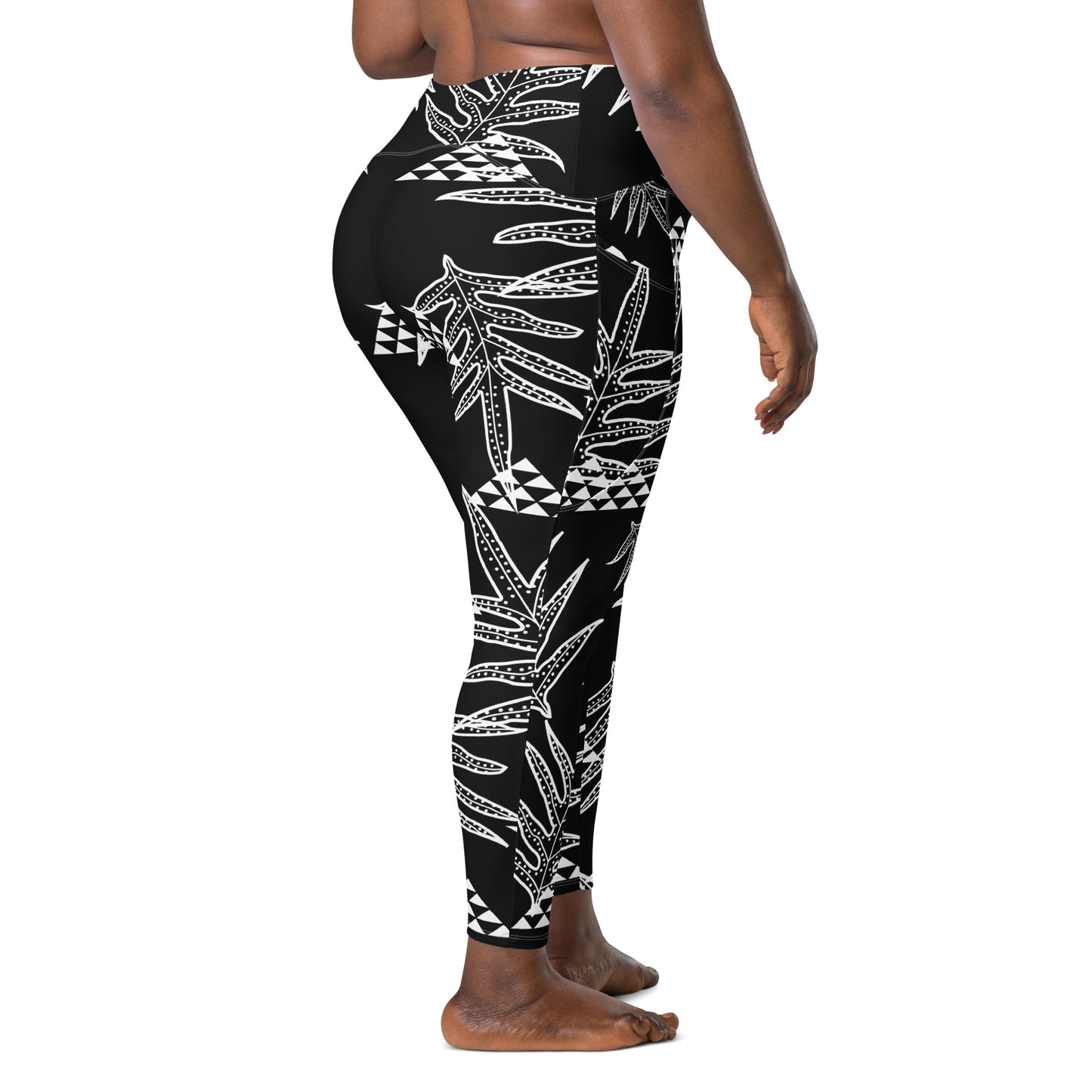 Laua'e Black Leggings with pockets