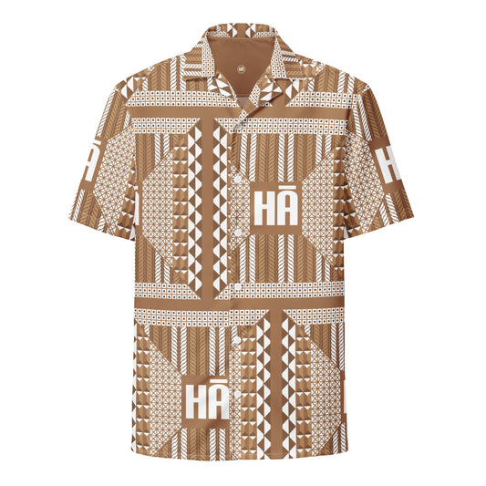 Malino button "Aloha" shirt - Brown