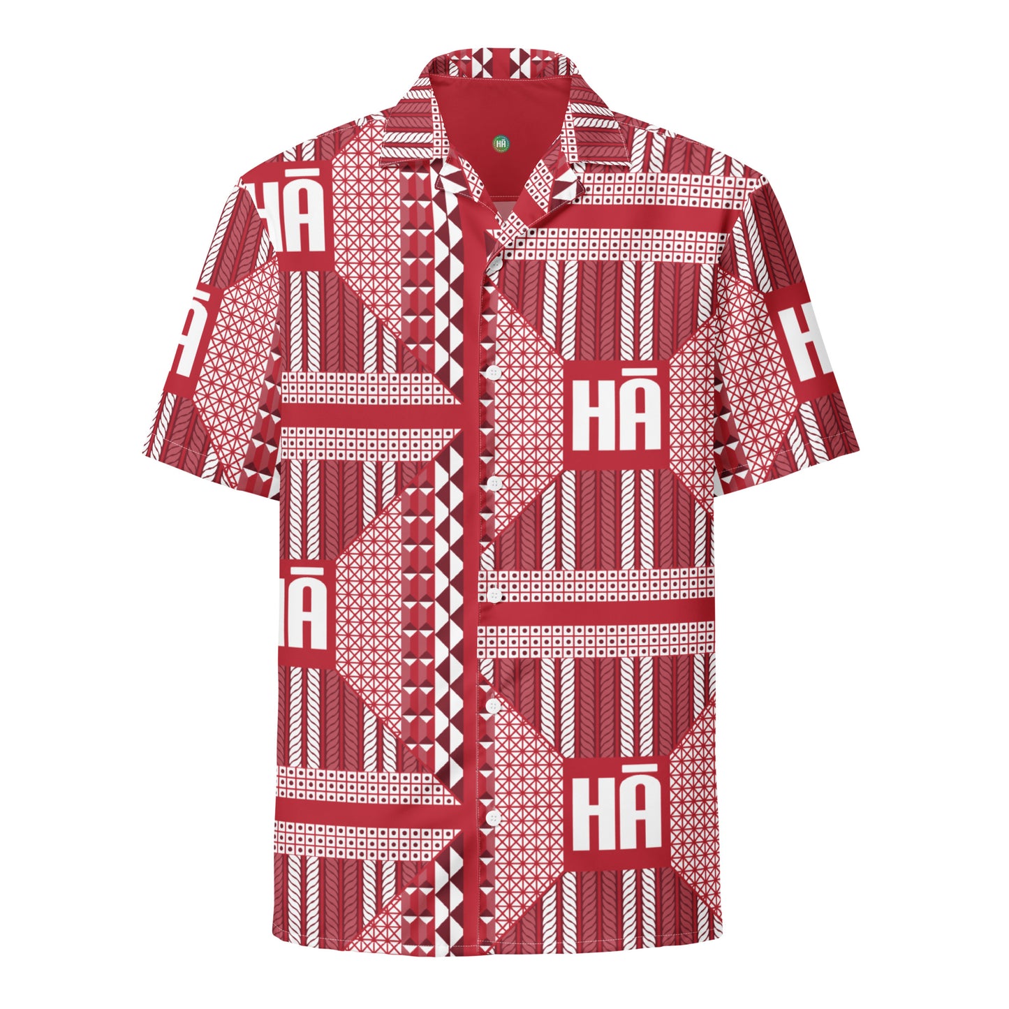 Malino button "Aloha" shirt - Red