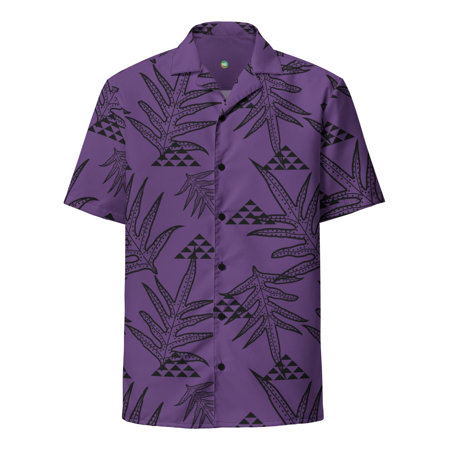 Laua'e Purple Unisex button shirt