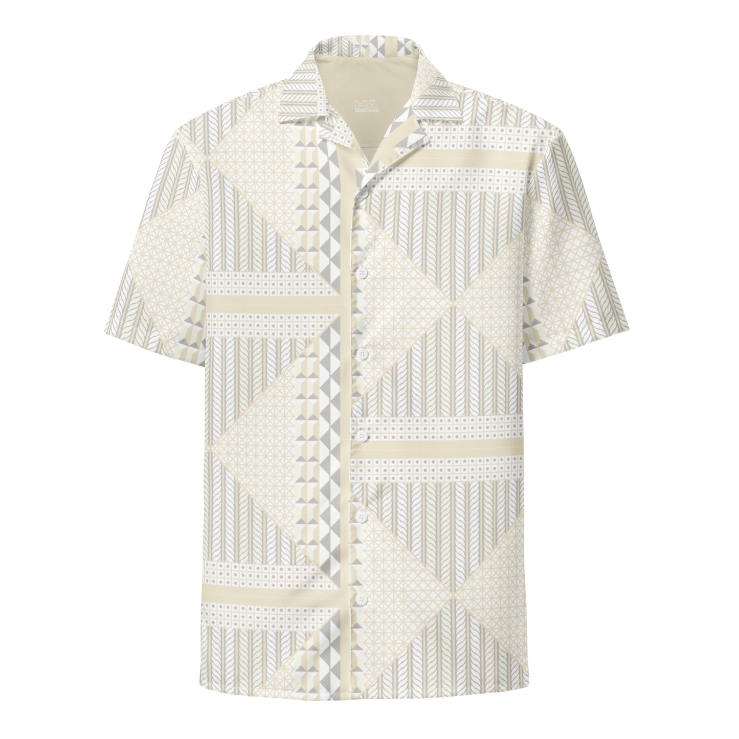 Malino button "Aloha" shirt - Cream