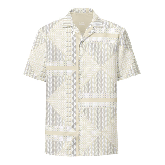 Malino button "Aloha" shirt - Cream