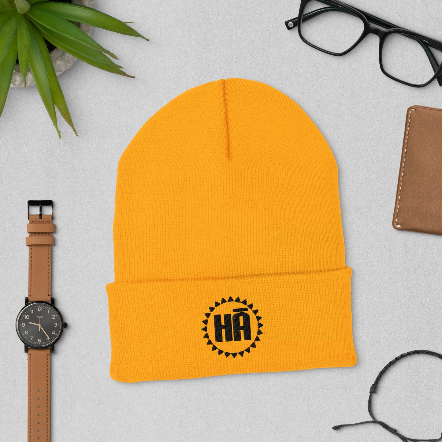 Hā Logo Cuffed Beanie