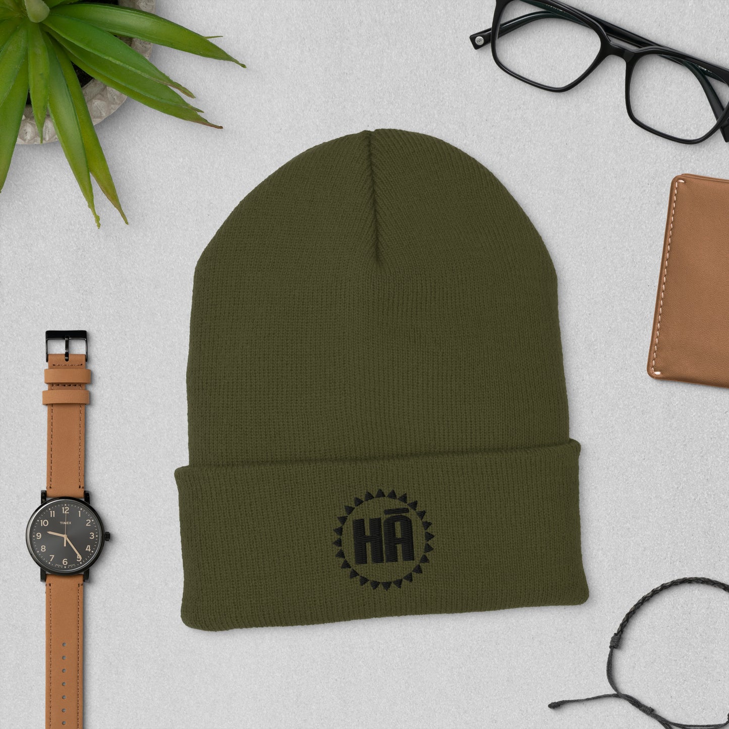 Hā Logo Cuffed Beanie