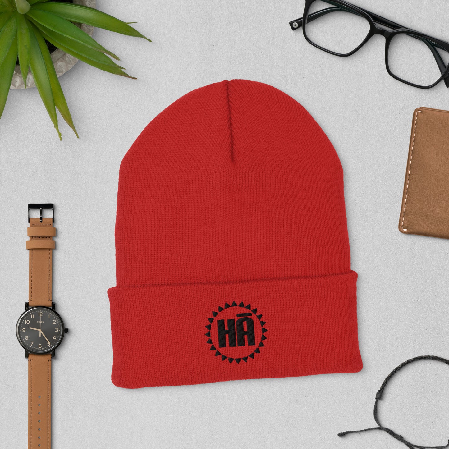 Hā Logo Cuffed Beanie