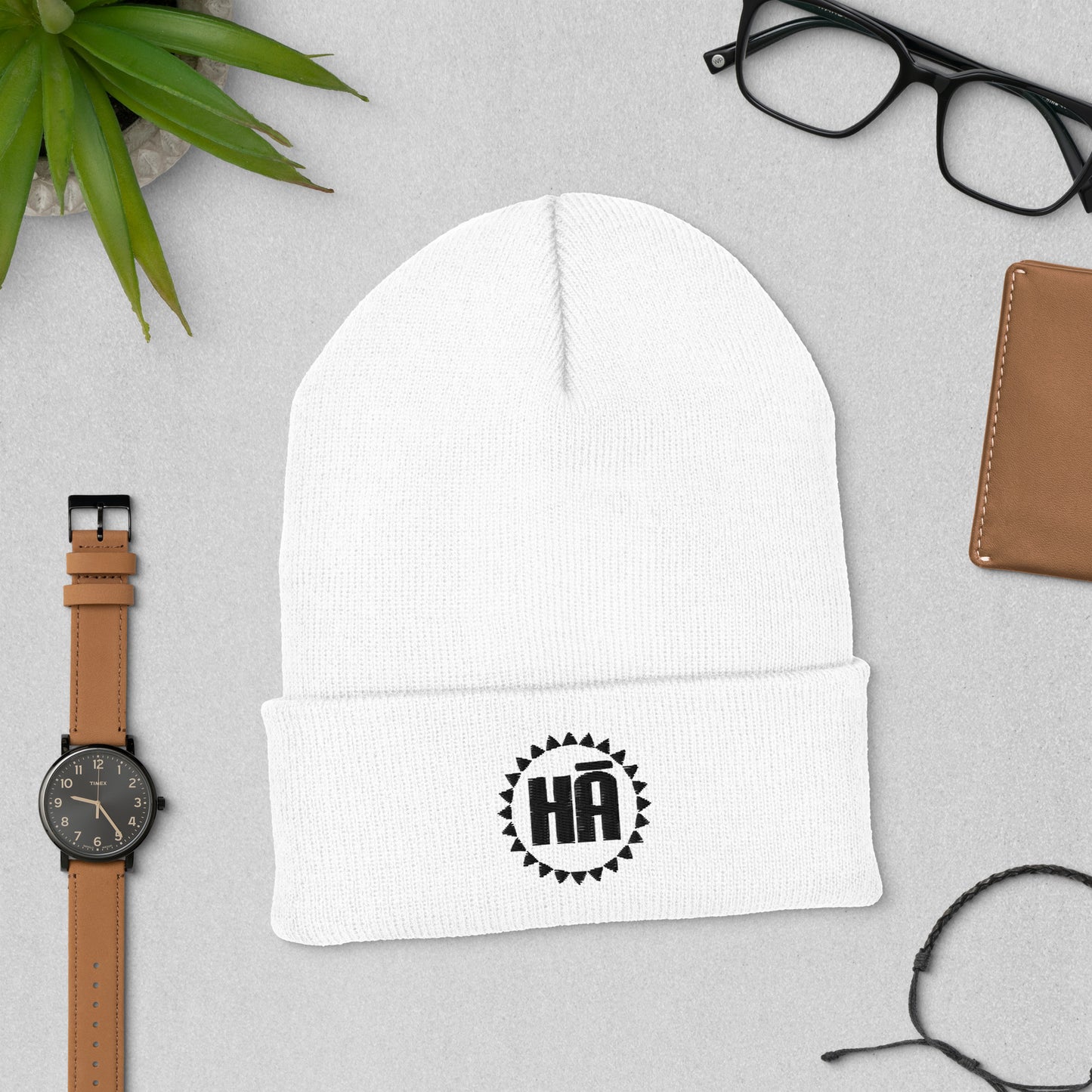 Hā Logo Cuffed Beanie