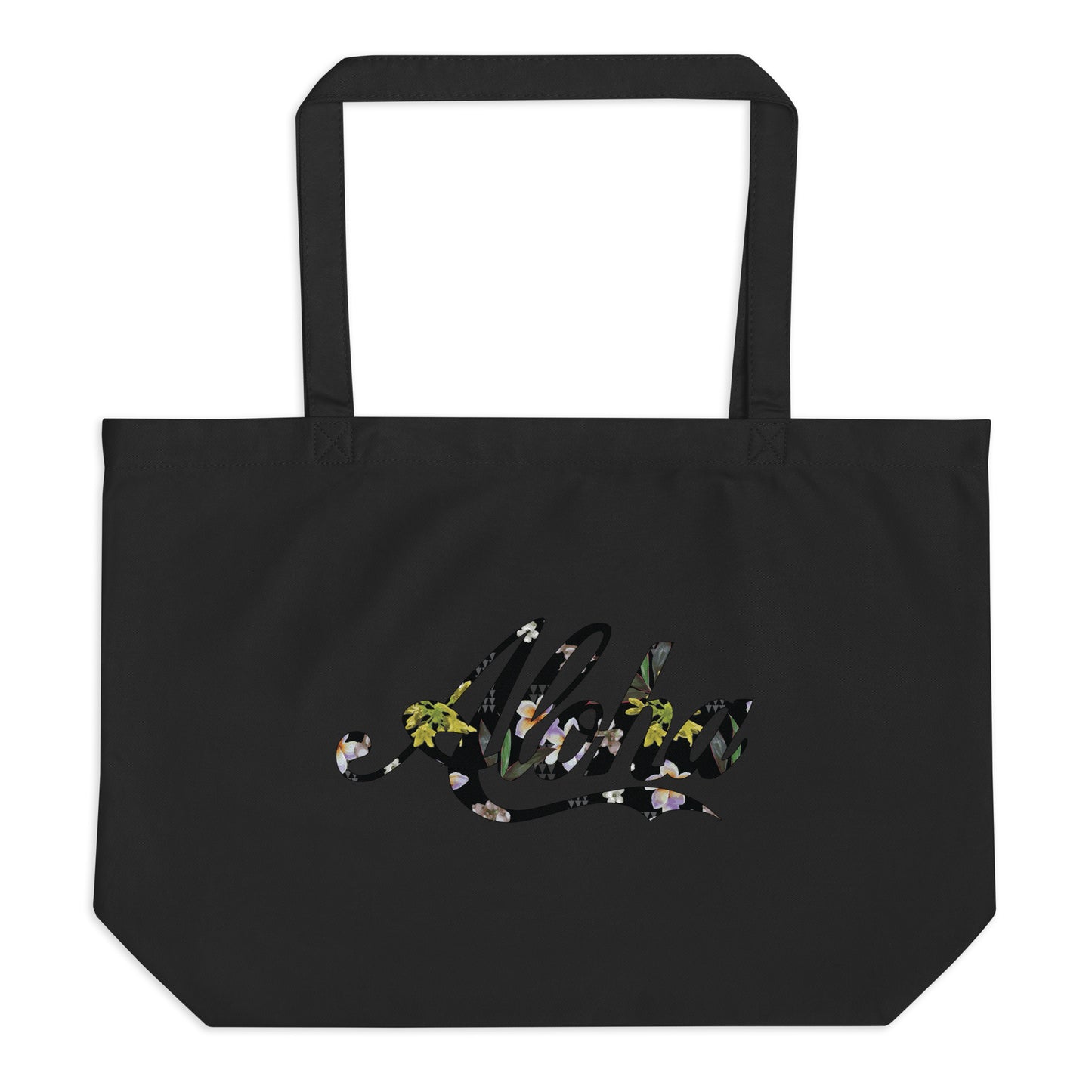 Aloha Kīhāpai Large organic tote bag