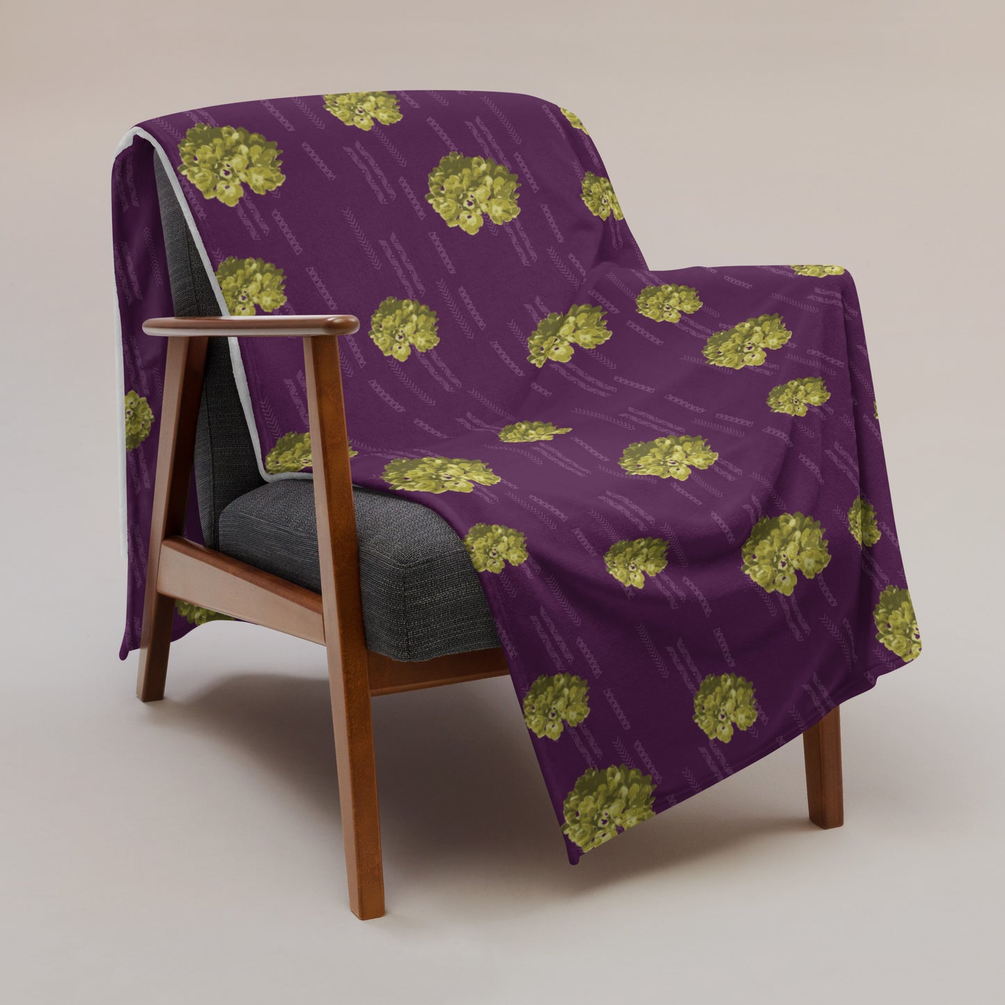 Purple Pakalana Throw Blanket