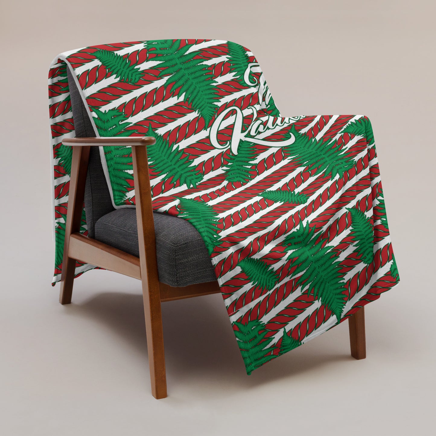 Red/Grn Kalikimaka Throw Blanket