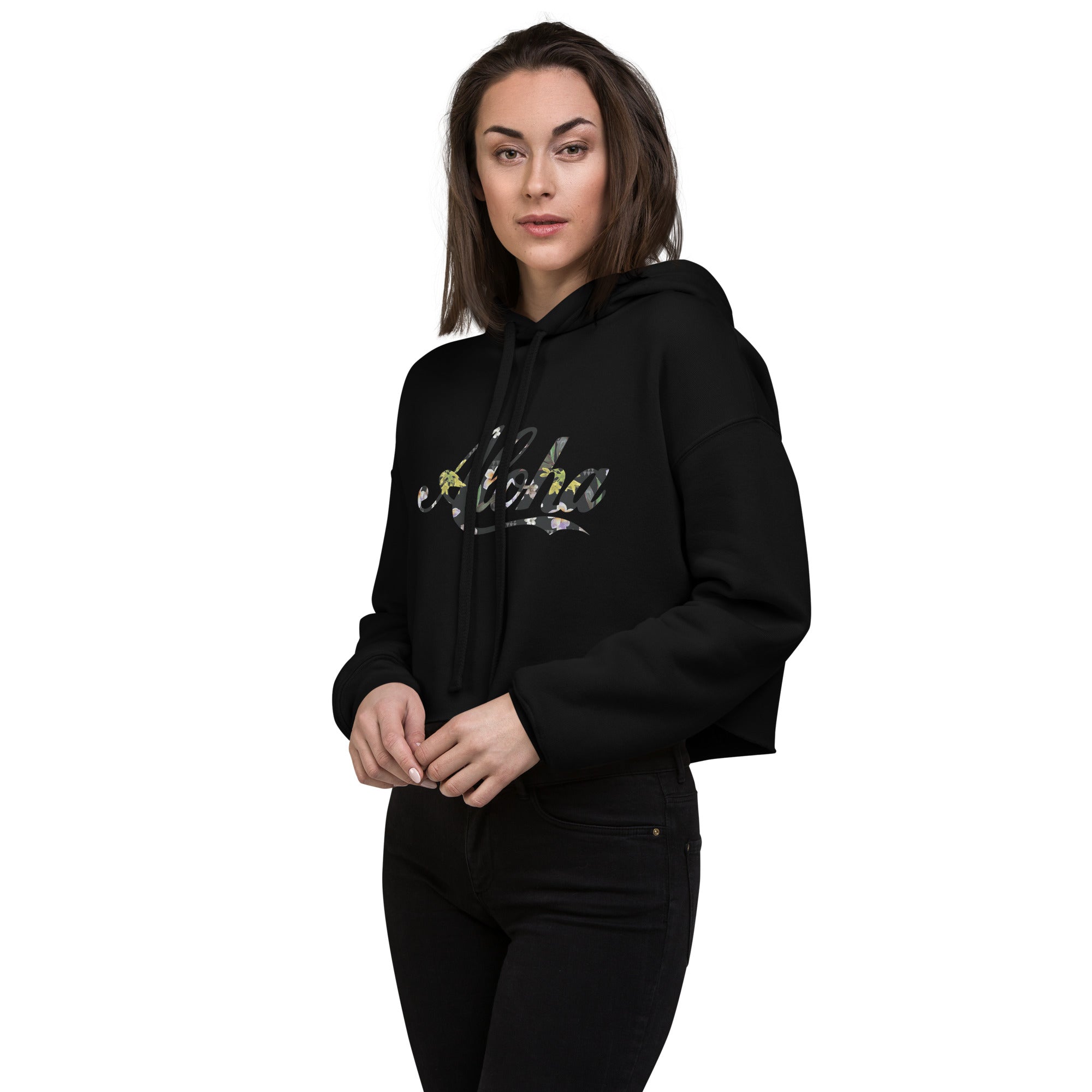 Aloha Kīhāpai Crop Hoodie – Hā Brand Apparel