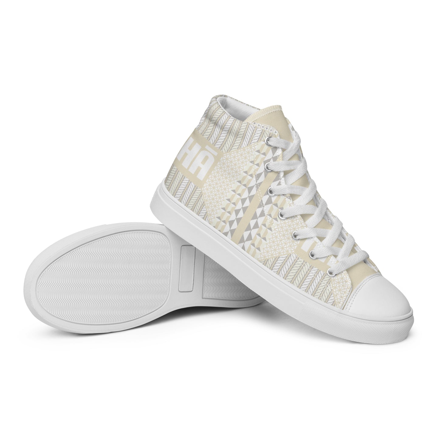 Malino Women’s high top canvas shoes - Cream